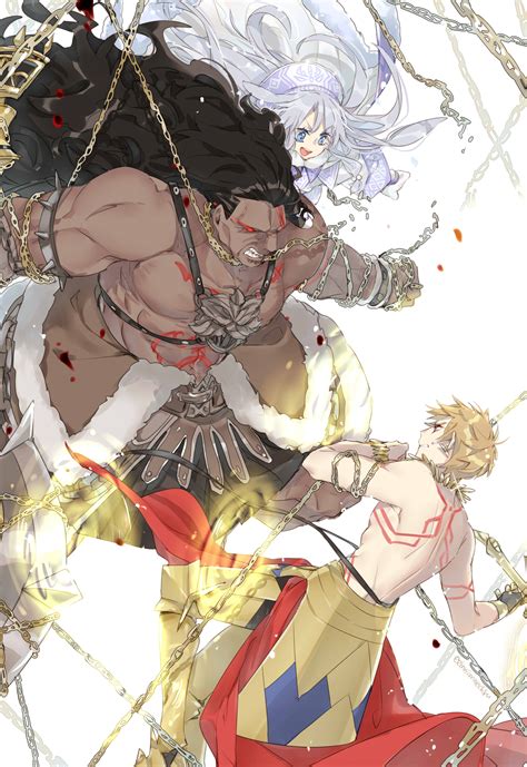 Berserker enfrentándose a Gilgamesh