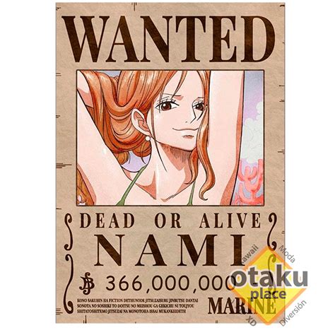 Nami con su recompensa actualizada