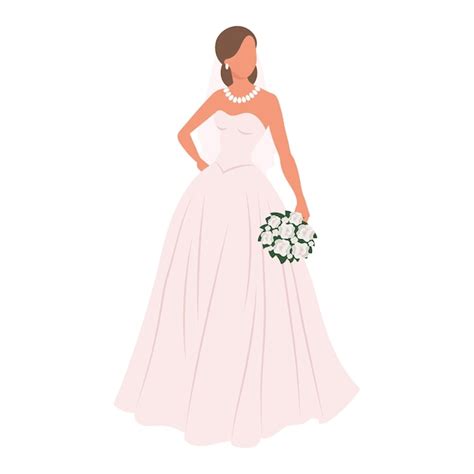 Ilustración de un vestido de novia siendo presentado en un evento.