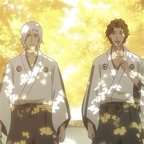 Shunsui Kyoraku y Jushiro Ukitake juntos