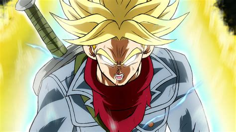 Trunks del Futuro en su transformación Super Saiyan