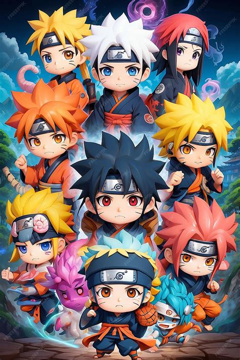 Ilustración de varios personajes de anime deportivo interactuando