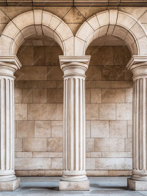 Logia arquitectónica con arcos y columnas