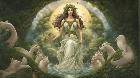 Diosa de la tierra y su familiar
