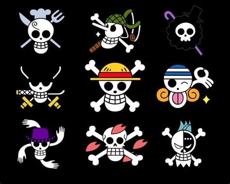 Comparativa de banderas piratas históricas y la de One Piece
