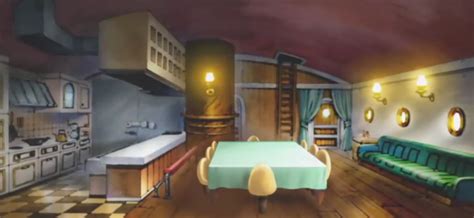 Interior del Thousand Sunny: Cocina y Comedor