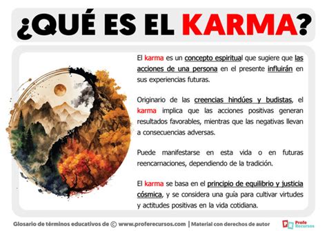 Representación visual del karma y las consecuencias de las acciones