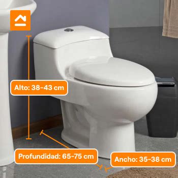 Inodoro One Piece en baño pequeño