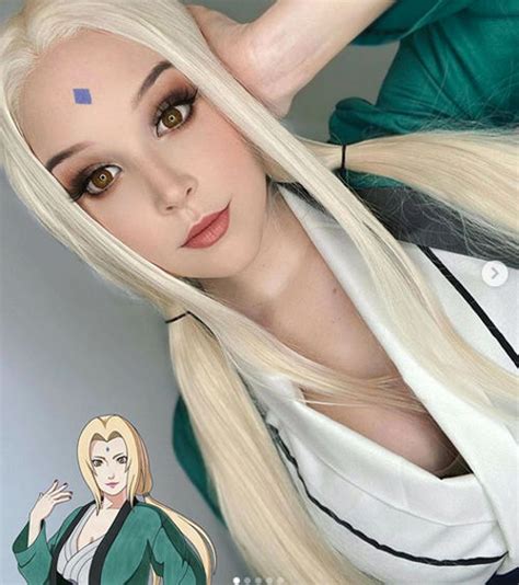 Tsunade con su apariencia juvenil y la marca en la frente