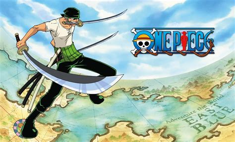 Roronoa Zoro luchando con sus espadas