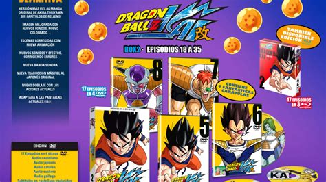 Carátula de Dragon Ball Z Kai en DVD y Blu-ray