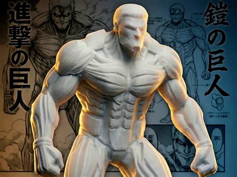Modelo 3D del Titán Acorazado de Ataque a los Titanes