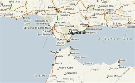 Mapa de Algeciras con la ubicación de la Escuela Tradicional De Yawara Jutsu