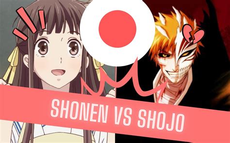Comparación visual de estilos de dibujo: Shonen vs. Shojo.
