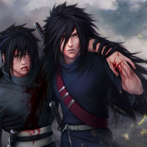 Ilustración de Madara y Izuna Uchiha