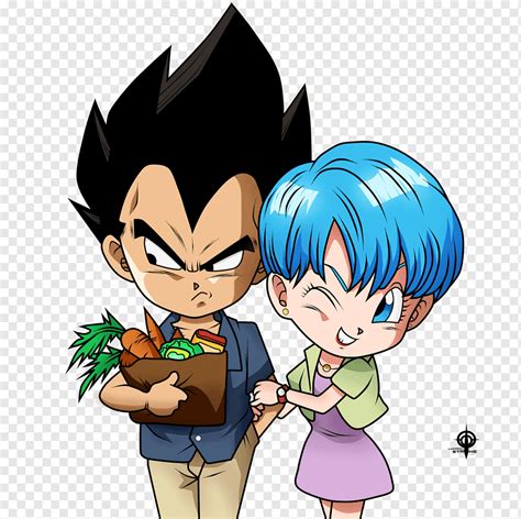 Ilustración de Goku y Bulma