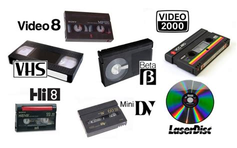 Comparativa de formatos de video: VHS, Laserdisc, DVD