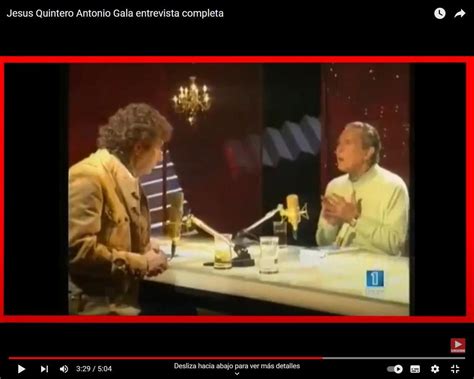 Jesús Quintero en una entrevista