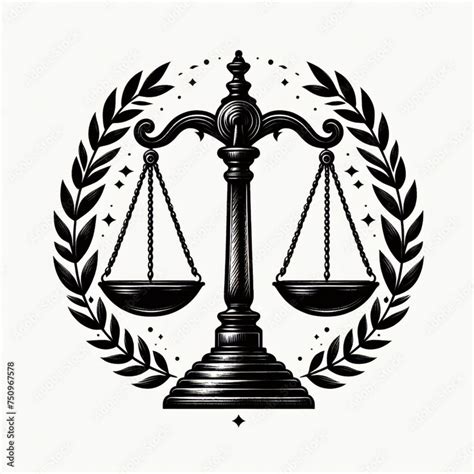 Símbolo de justicia y balanza