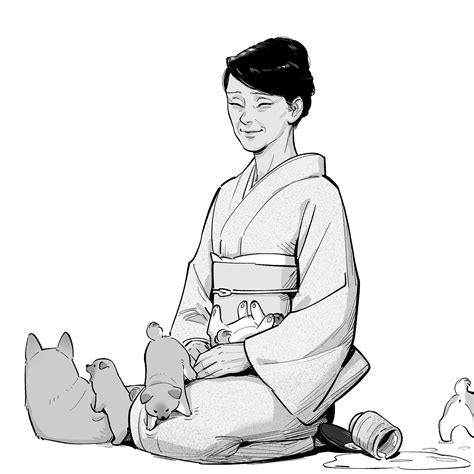 Ilustración de Kiyomi Azumabito mostrando la marca Azumabito