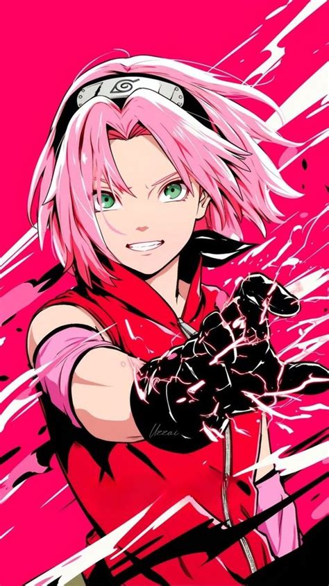 Sakura Haruno en acción como ninja médico