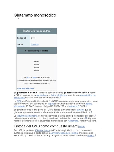 Infografía sobre el glutamato monosódico y su origen
