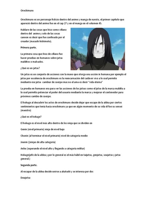 Ilustración de Orochimaru invocando a los Hokages anteriores