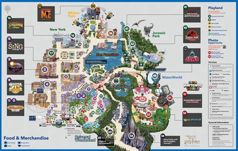 Mapa de transporte público hacia Universal Studios Japan
