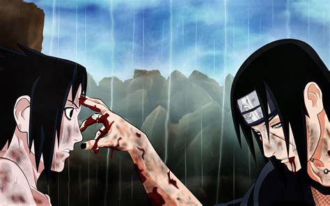 El momento de la muerte de Itachi a manos de Sasuke