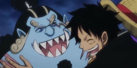 Luffy y Jinbe luchando