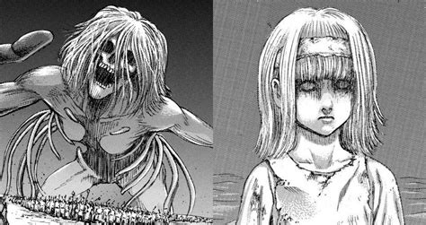 Ilustración de Ymir Fritz como la primera titán