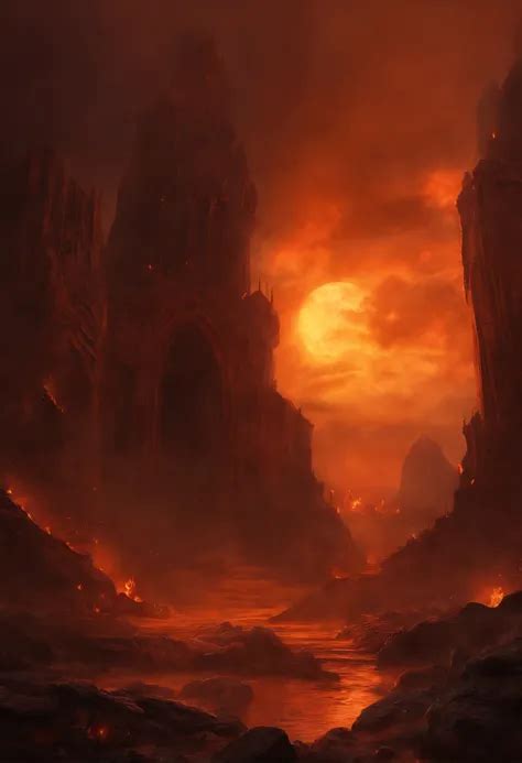 Paisaje infernal del Purgatorio