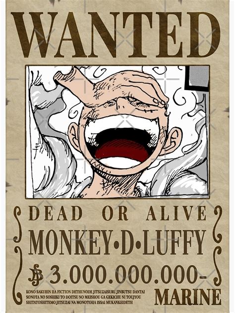 Carteles de búsqueda de Luffy, Barbanegra y Shirahoshi manipulados por Imu