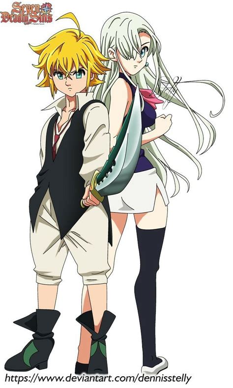 Meliodas y Elizabeth buscando a los Siete Pecados Capitales