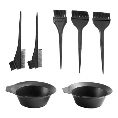Pincel y recipiente para mezclar tintes de cabello
