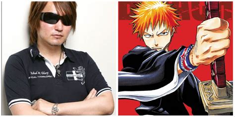 Ilustración de Tite Kubo dibujando personajes de Bleach