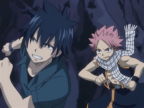 Natsu luchando contra Yuka en la Isla Galuna