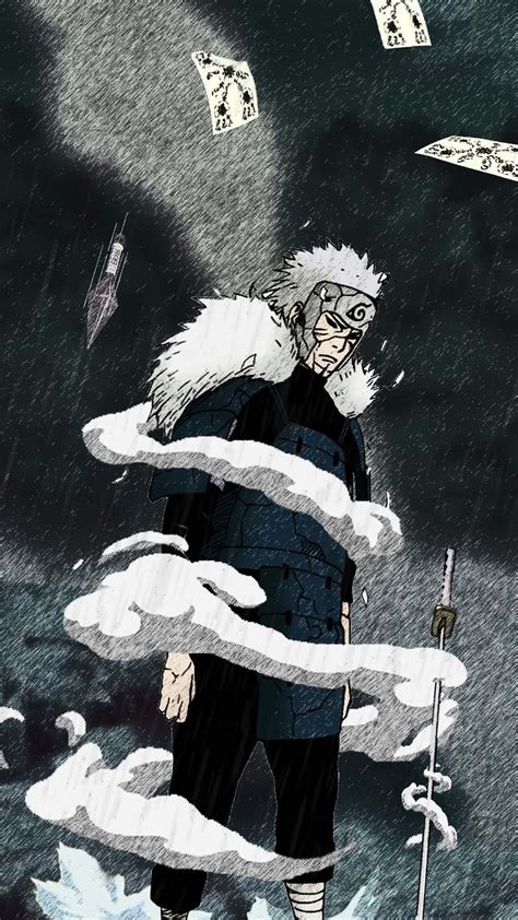 Collage de varios fondos de pantalla de Tobirama Senju en diferentes resoluciones