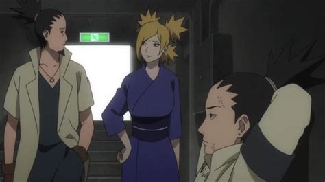 Temari y Shikamaru junto a su hijo Shikadai