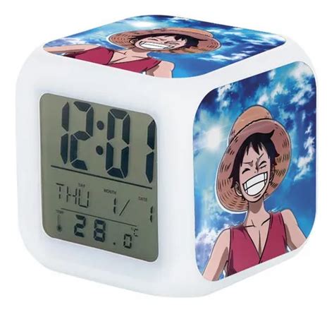 Diseño de reloj One Piece con luz LED