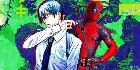 Comparación del gesto de Deadpool y Aki Hayakawa