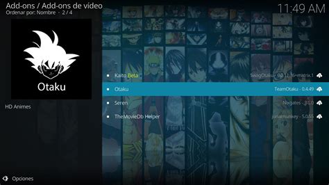 Logotipo del add-on Otaku para Kodi