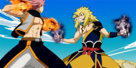 Natsu enfrentándose a Zancrow.
