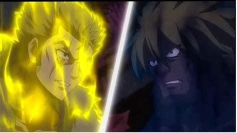 Laxus enfrentándose a Hades.
