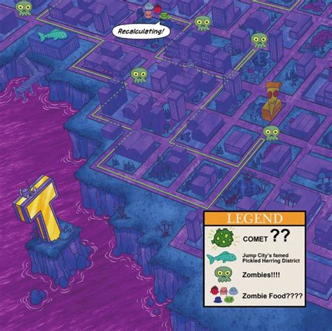 Mapa de Jump City, la ciudad donde residen los Teen Titans