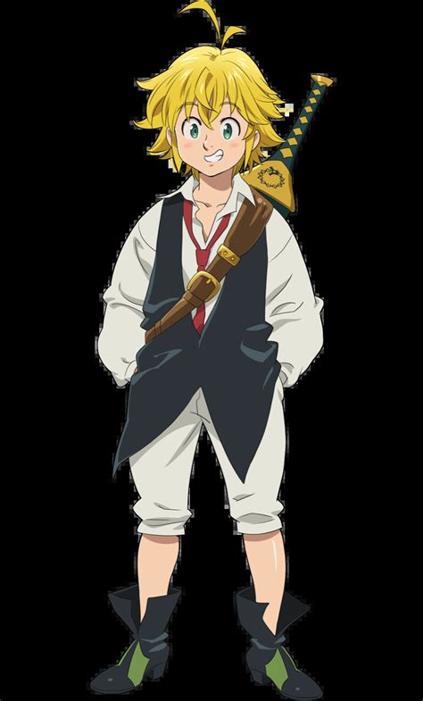 Meliodas en pose de batalla, arte de Nanatsu no Taizai