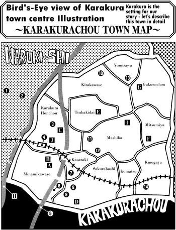 Mapa de la ciudad de Karakura en Bleach