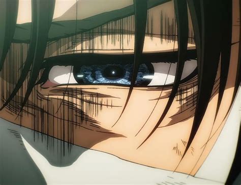 Detalle de los ojos de Levi Ackerman