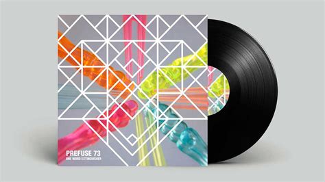 Portada de un disco de vinilo con diseño abstracto