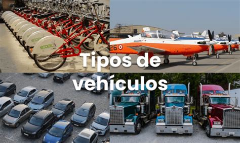 Imagen de diferentes tipos de vehículos de transporte disponibles
